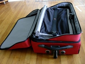 Suitcase compartments and pockets
