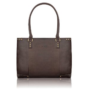 SOLO Vintage Collection Women's Leather Carryall for Laptops