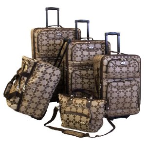 American Flyer Luggage Argyle Regular 5 Piece Set