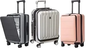 Hard Shell Suitcase with Front Pocket