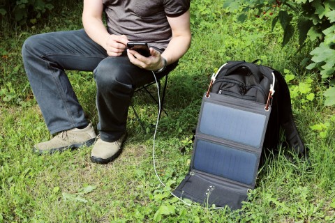 Solar Backpack for Travel or Hiking