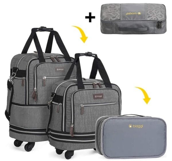 Biaggi Zipsak Boost! Foldable Underseat Carry-On Luggage